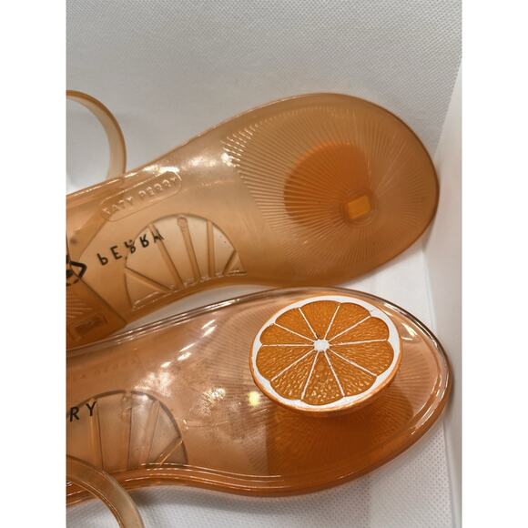 Katy Perry The Geli KP0070 Orange Slice Sandals Womens 8 Slingback Buckle - Picture 2 of 4
